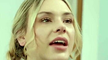 blonde stepcousin waiting naked on the bed wanting to fuck me with deepthroat blowjob and sloppy pussy licking