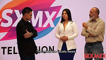 Sexmex Weather Presenter Elizabeth Marquez Gets Quickie Fuck In Big Ass Brunette Latina Scene