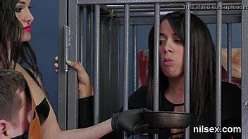 sexy cutie ends up in anal asylum, facing extreme ass licking and rough assfucking in bdsm style treatment