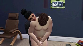 two mistresses dominate young boyfriend with toys in full interracial story