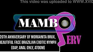 20th anniversary of morganita brux beautiful face brazilian exotic nymph double anal ass to mouth real anniversary monster cocks ob440