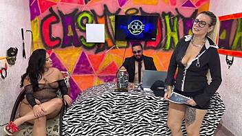 NARRATIVE OF DIGUINHA DJ DANCING WITH MULHER MELANCIA BBW SHOWCASING HUGE CURVES AND ASS SHAKING