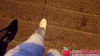 Curvy Blonde Nerd Gets Public Pickup Blowjob And Facial Cumshot On Glasses