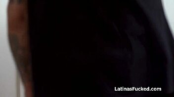 Latina roomie bends over after intense deepthroat, craving that monster cock action! 🍆