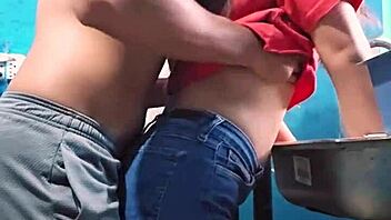 What if cute Mexican amateur babe gets fucked hard while washing dishes in kitchen remake?