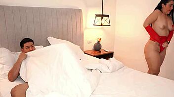 I Share a Hotel Bed With My Mature Roommate and Discover Her Pussy Matches My Wildest Dreams