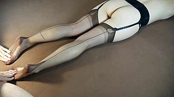 Why Tease Those Sexy Soles in Stockings During a Horny Milf Massage?