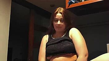 nicole passat shows off her curvy body and hairy pussy in solo homemade display