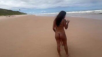 Blonde Latina pornstar assfucked wildly on beach admiring nature!
