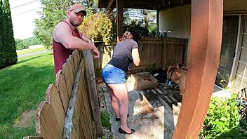 Slutty Mature BBW Wife Flashes Big Ass and Wedgies in Public Exhibitionist Humiliation Outdoors