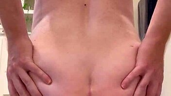 Taylor11951 trained with a cone dildo, leading to noticeable anal gaping in this retro solo session.