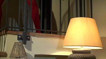 she gives old man blowjob then i masturbate watching him fuck brunette in lingerie with anal cum in mouth