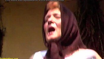 chubby hairy granny outdoor fucked by young man