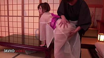 Sultry asian goddess yui nishikawai delivers passionate jav blowjob