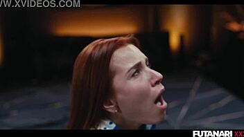 Overwhelmed with Passion as Josephine Jackson Gives Clemence Audiard Intense Futa Shemale Blowjob and Cumshot.