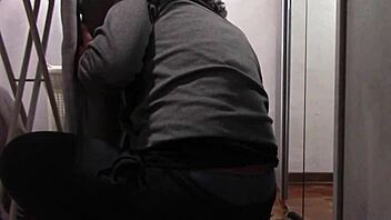 The MILF with beautiful legs and pantyhose was ironing when she got touched and then fucked in a preview.