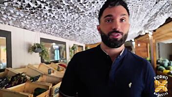 Sexy Blonde Milf Pam Gets Her Big Tits Covered Just Like She Craved