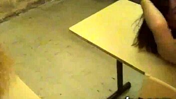 three milfs flashing in shop before fucking with customers in wild group orgy