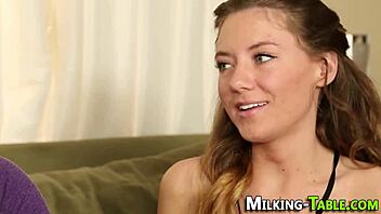 Hey, what if this lingerie masseuse just guzzles it all down at the gloryhole?