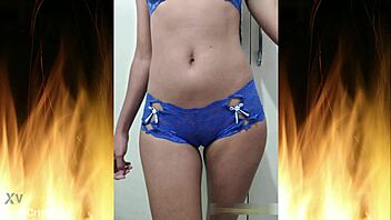 check out this beautiful brunette flashing her sexy lingerie in homemade exhibitionist fun! 😍👙