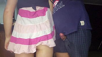 18 YEAR OLD BABE GETS ACCIDENTAL SEX FROM KINKY PUSSY RUBBING AND HOT CUMSHOT