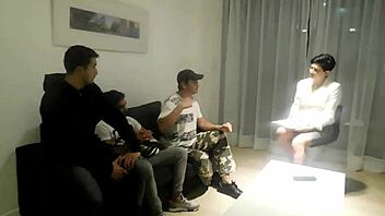 the nympho psychologist wife invents group therapy with her two husbands to get it on with a patient in this wild orgy