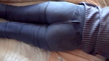 Watch that big ass and cum on her used thongs she loves seeing my handjobs