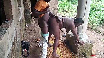 The new electrician spotted the curvy lady outside the factory and pounded her wet pussy hard in doggystyle.