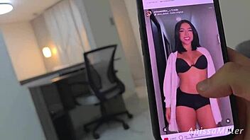 Curvy blonde babe in bunny outfit seduces with ass shaking and spanking before tight pussy roleplay fuck