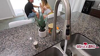 Touchy moments with beautiful girl while girlfriend watches in threesome