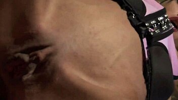 she gives old man blowjob then i masturbate watching him fuck brunette in lingerie with anal cum in mouth