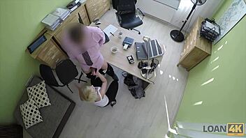 Blonde Babe Enjoys Pleasurable Casting with Licking and Blowjob