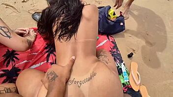 Blonde Latina pornstar assfucked wildly on beach admiring nature!