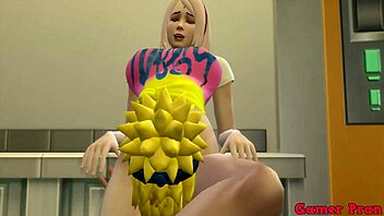 Hinata porn cap4: Naruto talks to Sakura in kitchen for advice, then she says fuck her like Hinata with big tits anal cuckold hentai 😏🍑