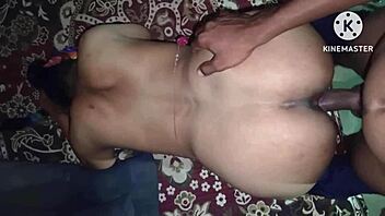 Hot Indian desi biker has first time sex with skinny roommate in dorm bed