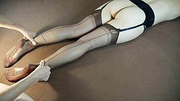 Why Tease Those Sexy Soles in Stockings During a Horny Milf Massage?