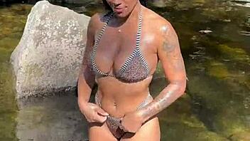 Why Does The 45-Year-Old Cougar Give It Up To The Young Guy For The First Time At The Waterfall