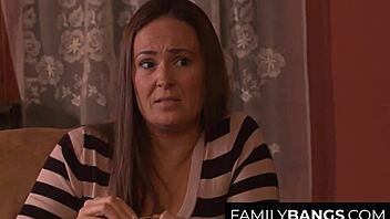 Frustrated milf enjoys a steamy lesbian romp with young chubby woman Ingrid Mouth Elexis Monroe