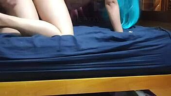 So this cute Mexican otaku slut let me fuck her ass on the bed after the convention