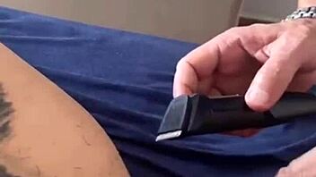 Now i'm smooth shaved - tired of being hairy 😏