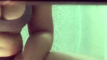 perverted guy hides camera to record sexy girl in shower real video