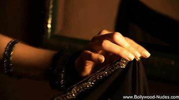 Indian Goddess Undressing In Sensual Striptease Dance