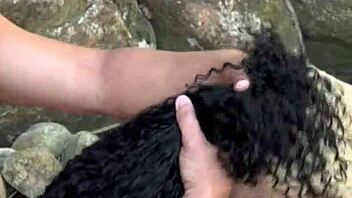 Why Does The 45-Year-Old Cougar Give It Up To The Young Guy For The First Time At The Waterfall