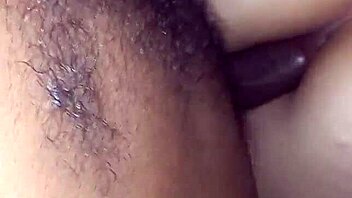 Anal sex with cuckold husband licking creampied vagina while lover fucks her ass