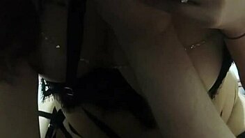 fingered and handled asian wife in lingerie during rough couple session