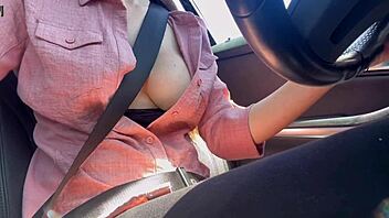 Italian Big Tits Milf Artemisia Love Flashes Huge Boobs During Wild Car Ride Adventure!