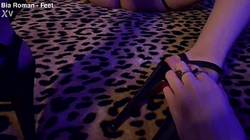 I love when Ravena gets that tickle treatment, uh, bound in bondage with sexy heels and femdom vibes dominating her feet