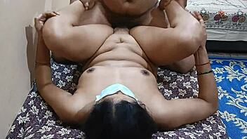 misti bhabi spreads her big pussy wide as friend fucks her hard leading to creampie finish.