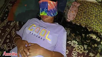 step sister enjoys first time indian desi massage in bathroom with husband.