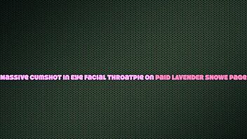 the nerdy bimbo with glasses and pigtails experiences an intense cumshot in her eye followed by a deep facial throatpie